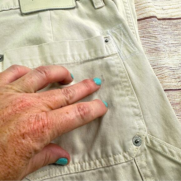 Lucky Brand Light Khaki High Rise Mom Carpenter Pants - Picture 6 of 9